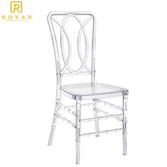 Kerusi Perkahwinan PC Resin Akrilik Telus Putih Telus